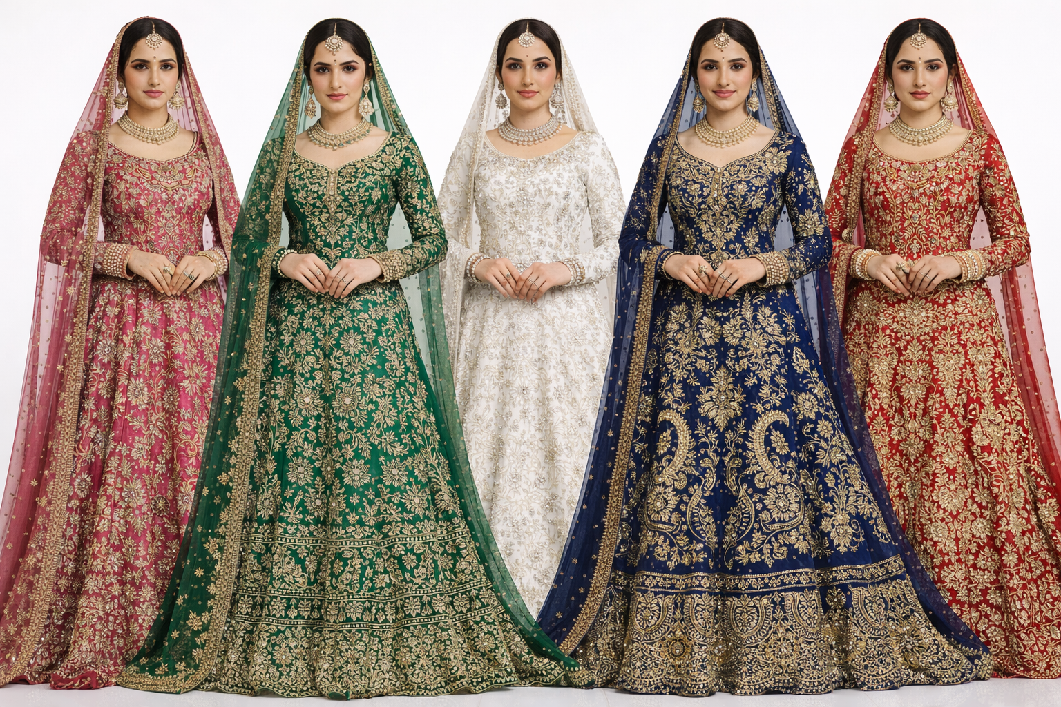 bridal wear multi colo options